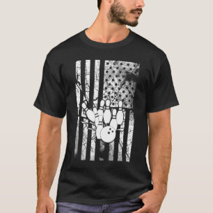Camiseta Acessórios de Cabelo de Bandeira Americana Bowling