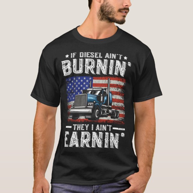 Camiseta Acessórios de caminhoneiro para driver de caminhão (Frente)