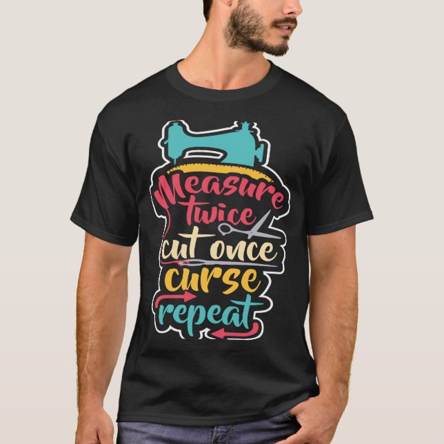 Camiseta Acessórios de costura para alfaiate ou (Frente)