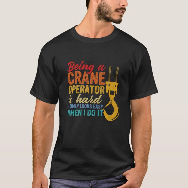 Camiseta Acessórios de driver de operador de guindaste (Frente)