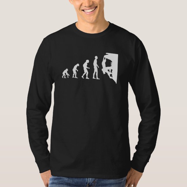 Camiseta Acessórios de Escalada em Rocha Climbing Evolution (Frente)