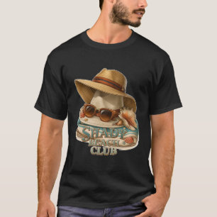 Camiseta Acessórios de Férias de Verão do Shady Beach Club
