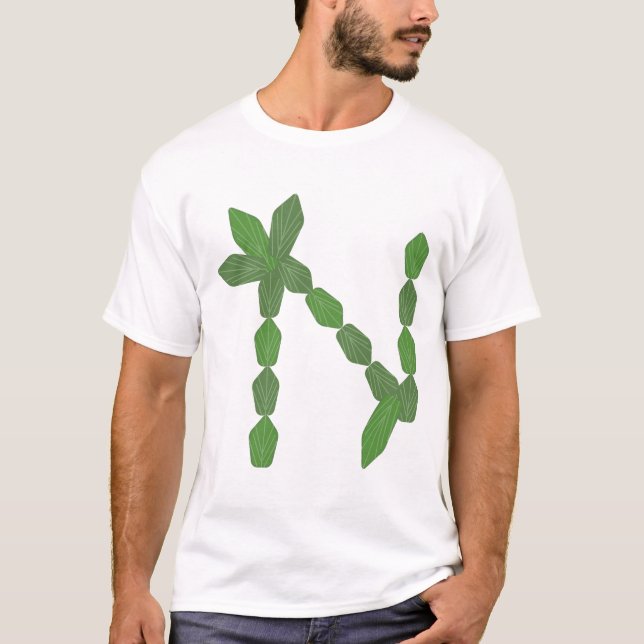 Camiseta Acessórios de Ilustração da Série de Tema Natureza (Frente)