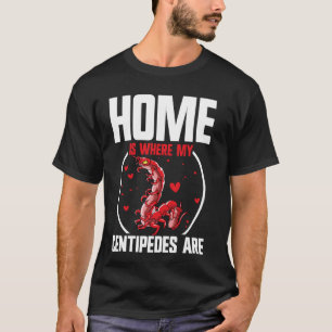 Camiseta Acessórios de insetos em centopeia gigante do artr
