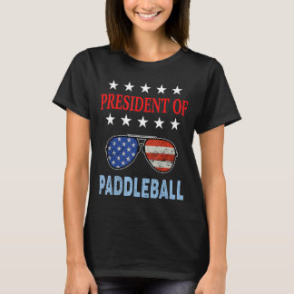 Camiseta Acessórios De Paddleball Norte-Americano Flag Beac