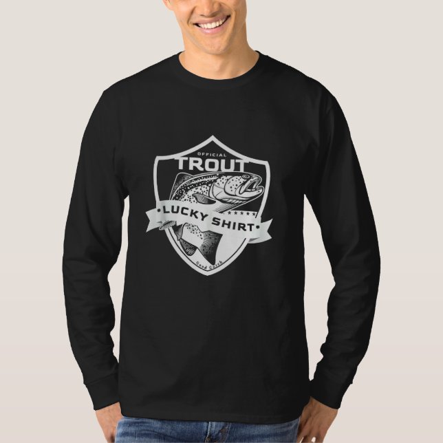 Camiseta Acessórios De Pesca Engraçados Com Sorte Para Enfr (Frente)