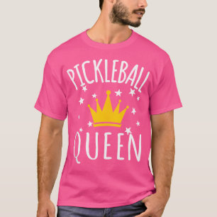 Camiseta Acessórios de picleball em forma branca Rainha de