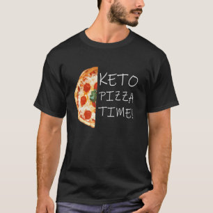 Camiseta Acessórios de Receita de Pizza Keto para Amantes d