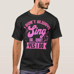 Camiseta Acessórios de Teatro Musical de Cantor Engraçado