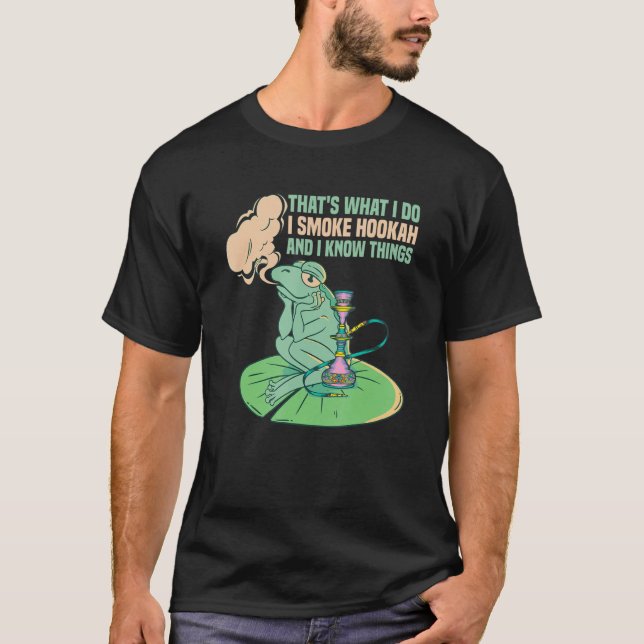 Camiseta Acessórios De Tubagem De Água Shisha Hookah Para H (Frente)