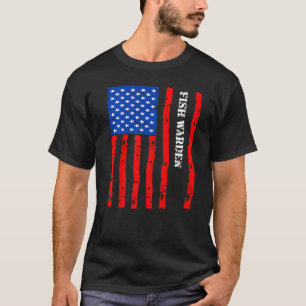 Camiseta Acessórios Legais para Fiscal de Peixes Bandeira d