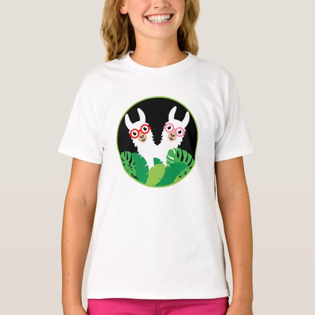 Camiseta Acessórios Llama Alpaca divertidos (Frente)