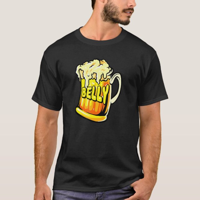 Camiseta Acessórios para Bebedor de Cerveja com Barriga de  (Frente)