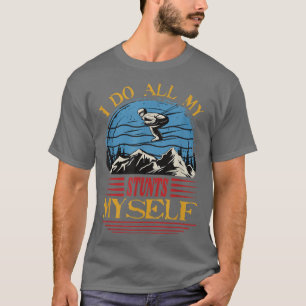 Camiseta Acessórios para neve de esqui Arte