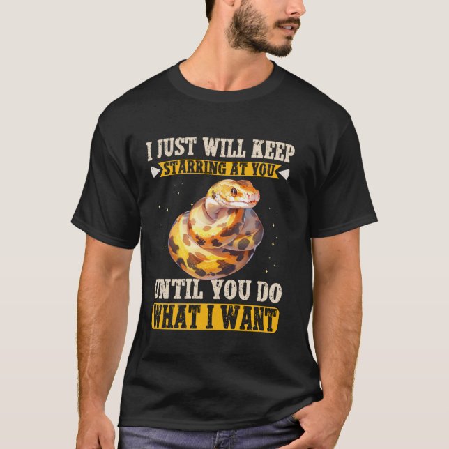 Camiseta Acessórios para Tanque de Python Real Revestimento (Frente)