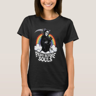 Camiseta Acessórios Weirdcore Gato Estranho Roupas Gato Pre