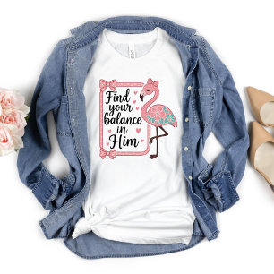 Camiseta Achado Religioso Cristão Encontre Equilíbrio Nele