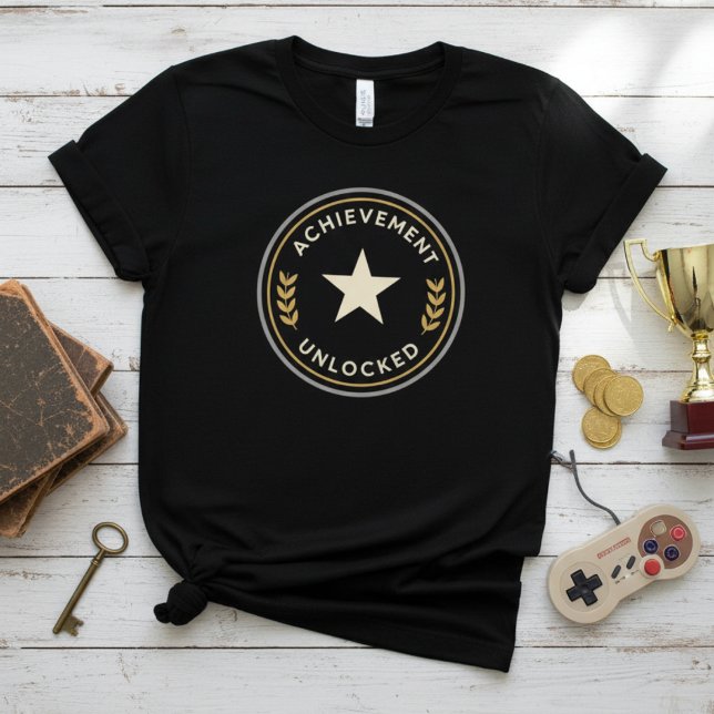 Camiseta Achievement Unlocked (Criador carregado)