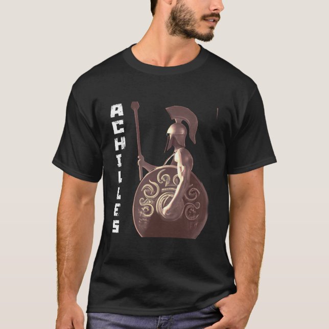 Camiseta Achilles Deus Batalha da Grécia de mitologia grega (Frente)