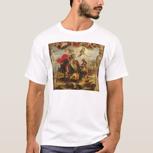Camiseta Achilles que derrota Hector, 1630-32 (Frente)