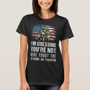 Camiseta Acho que não está aqui para o álcool ou para