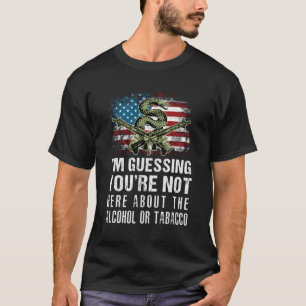 Camiseta Acho Que Não Está Aqui Sobre O Álcool Ou