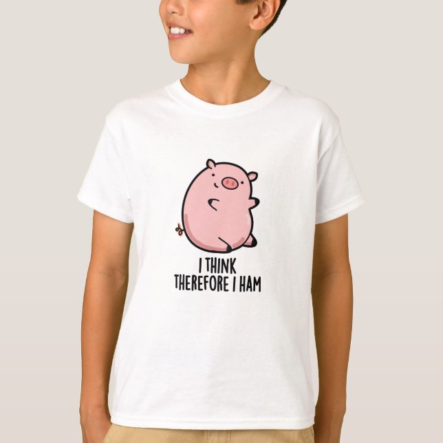 Camiseta Acho Que, Por Isso, Eu Sou Engraçado Pig Pun (Frente)