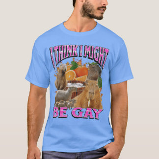 Camiseta Acho Que Posso Ser Gay Capivara Engraçado Meme Boo