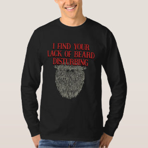 Camiseta Acho Sua Falta de Barba Perturbadora  Piadas de Pa