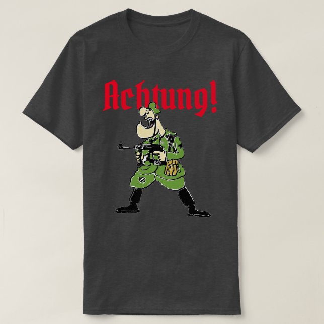 Camiseta Achtung! (Frente do Design)