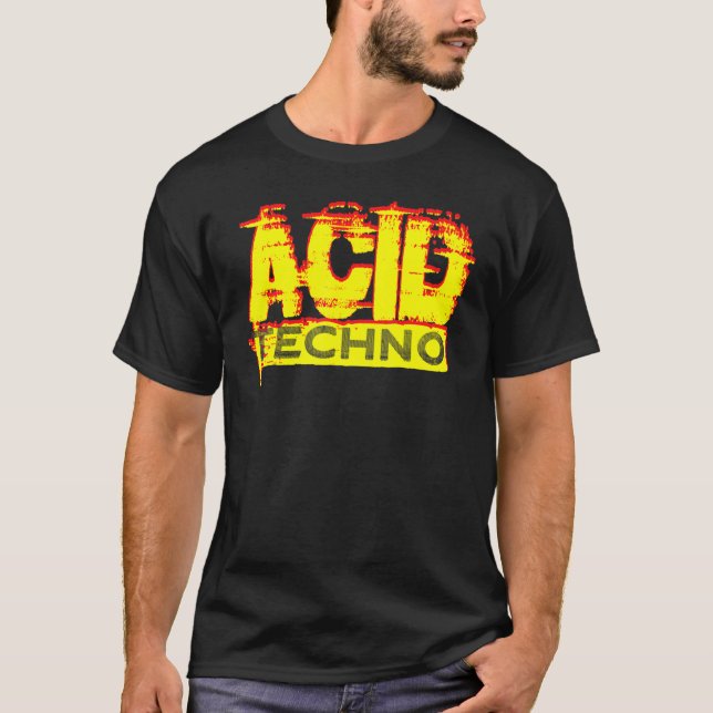 Camiseta Acid Techno 303 Rave DJ Bassline Clubbing Festival (Frente)