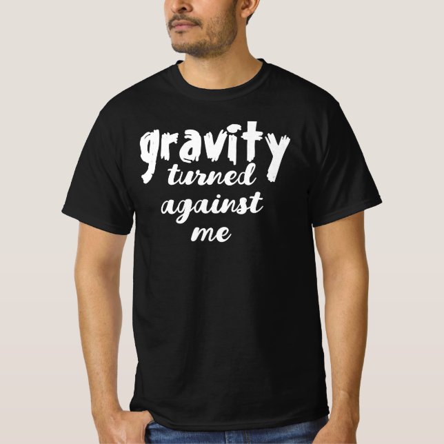 Camiseta acidente com osso quebrado engraçado (Frente)