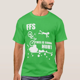 Camiseta Acidente de Ciclismo Engraçado Mountain Biking FFS