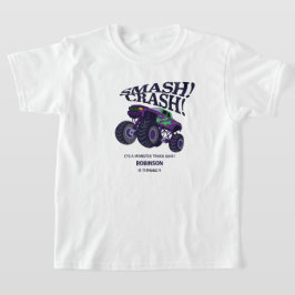 Camiseta Acidente de Smash - Ontem de Truque Monstro Roxo M