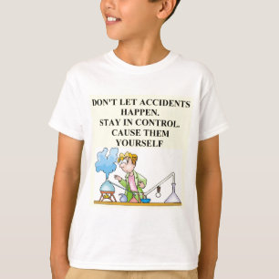 Camiseta acidentes da química