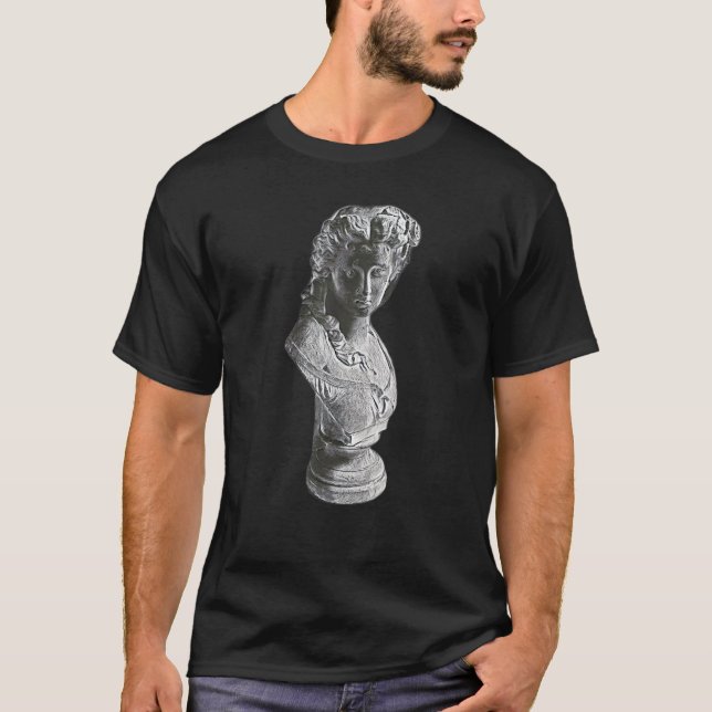 Camiseta Acient Italy Roman Statue Abstrato Professor 28 (Frente)