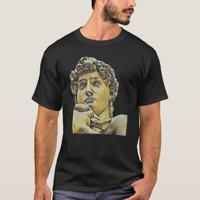 Camiseta Acient Italy Roman Statue Abstrato Professor 40 (Frente)