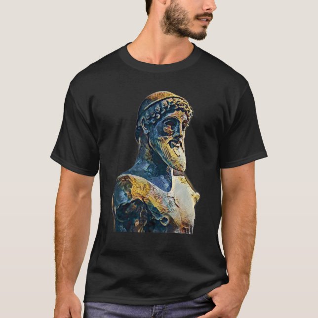 Camiseta Acient Italy Roman Statue Abstrato Professor 65 (Frente)