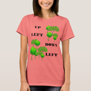 Camiseta Acima da esquerda deixada para baixo
