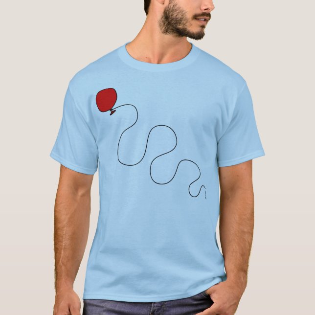 Camiseta Acima de, acima de, e afastado (Frente)