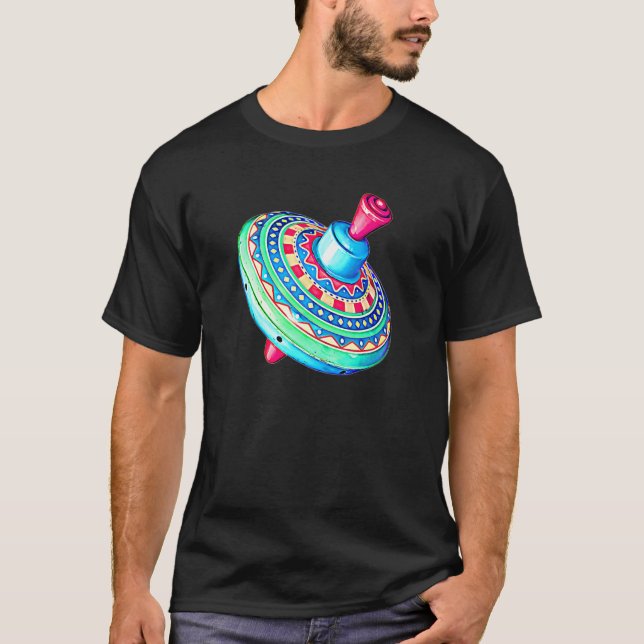 Camiseta Acima do Toy Spinning Clássico & Vintage Tin (Frente)