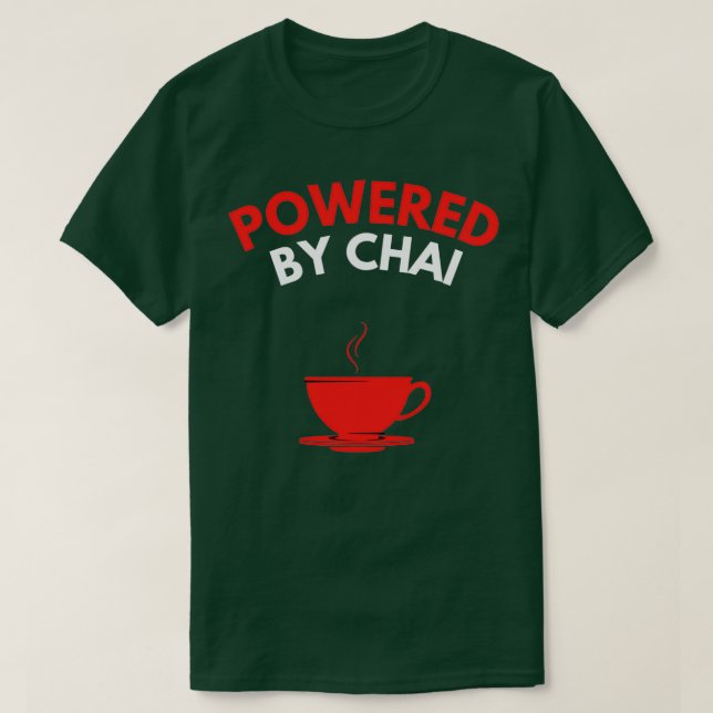 Camiseta Acionada Por Chai Chai Latte Addicto 3 (Frente do Design)