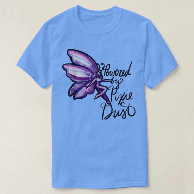 Camiseta Acionado pela diversão de poeira Pixie (Frente do Design)