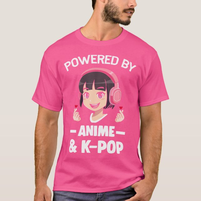 Camiseta Acionado Pelo Anime K-Pop Anime K-Pop (Frente)