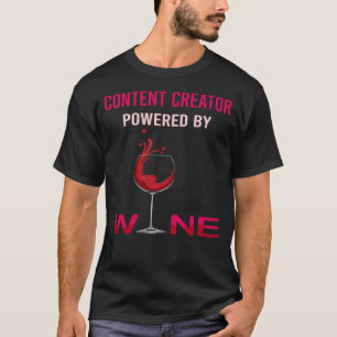 Camiseta Acionado Pelo Criador De Conteúdo De Vinho