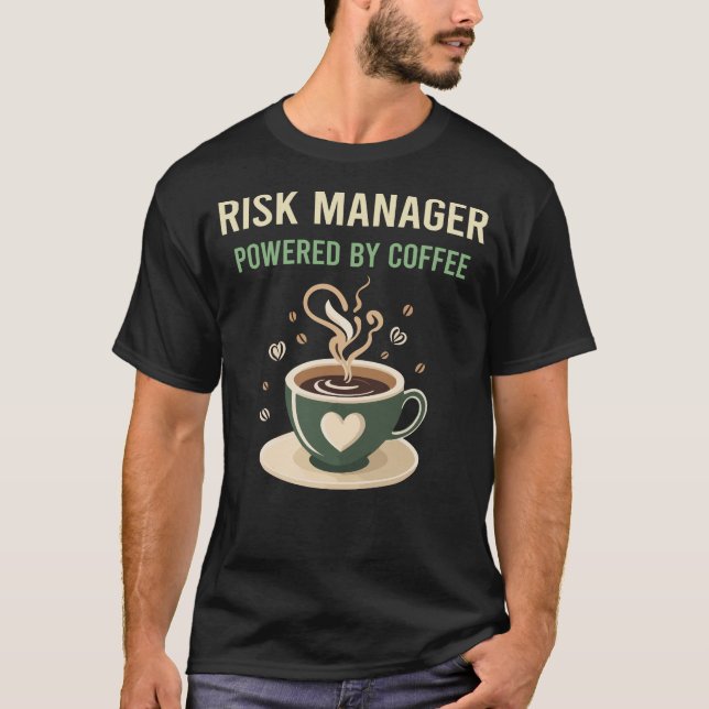 Camiseta Acionado Pelo Gerente De Risco Do Café (Frente)