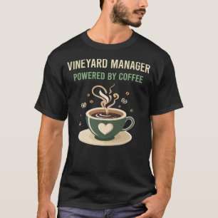 Camiseta Acionado Pelo Gerente De Vinha De Café