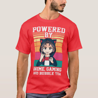 Camiseta Acionado por Anime, Jogo e Animação de Chá Bocas