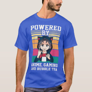 Camiseta Acionado por Anime, Jogo e Animação de Chá Bocas