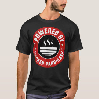 Camiseta Acionado Por Chicken Paprikash Engraçado Comida Hú